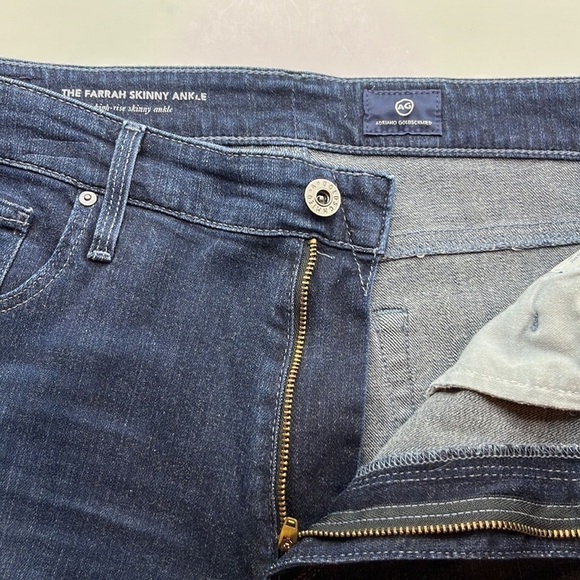 Ag Adriano Goldschmied The Farrah Skinny Ankle Size 32R - Picture 16 of 16